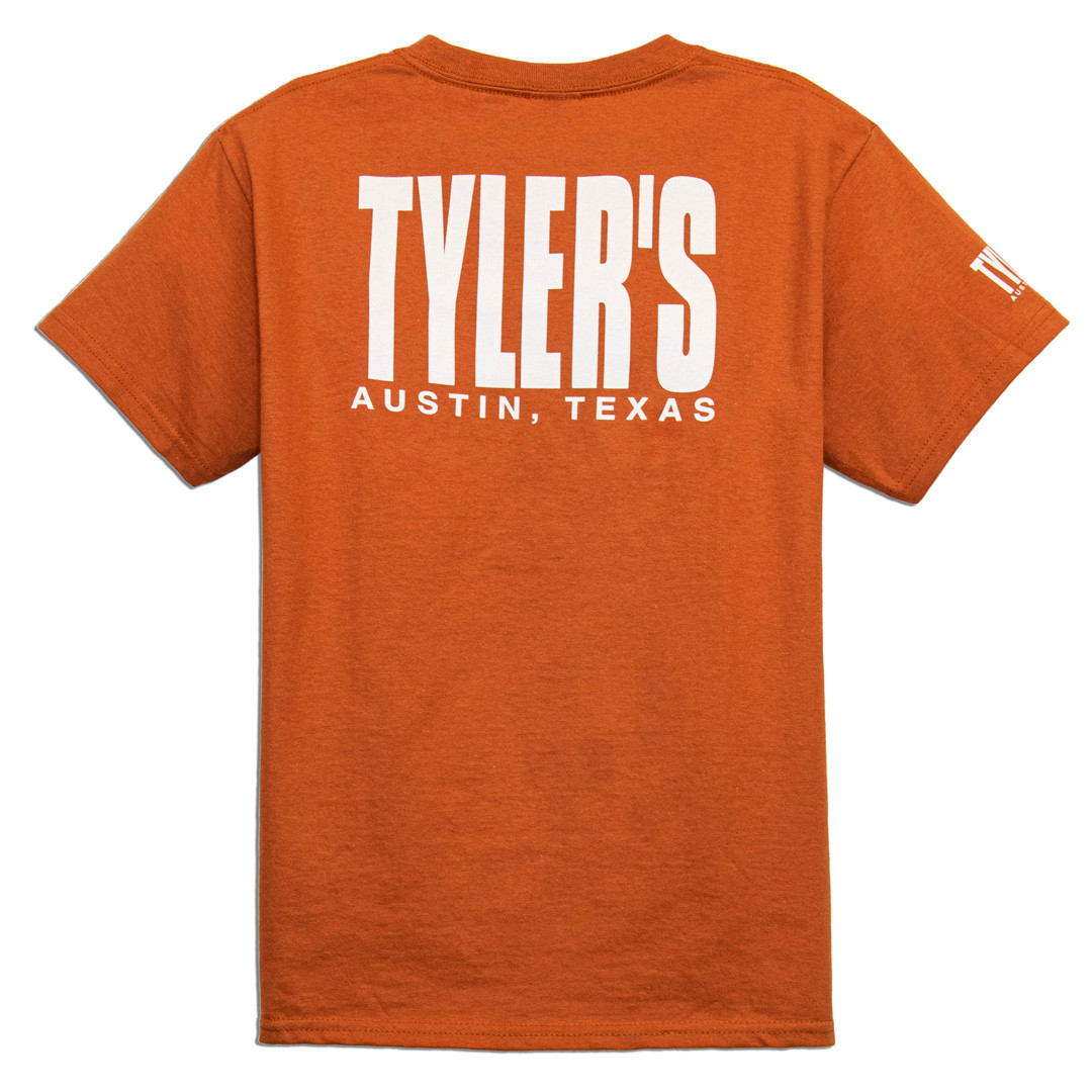 Kids' TYLER'S Texas Orange/White Tee