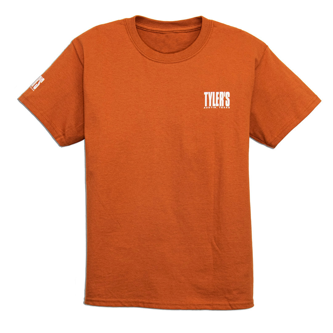 Kids' TYLER'S Texas Orange/White Tee