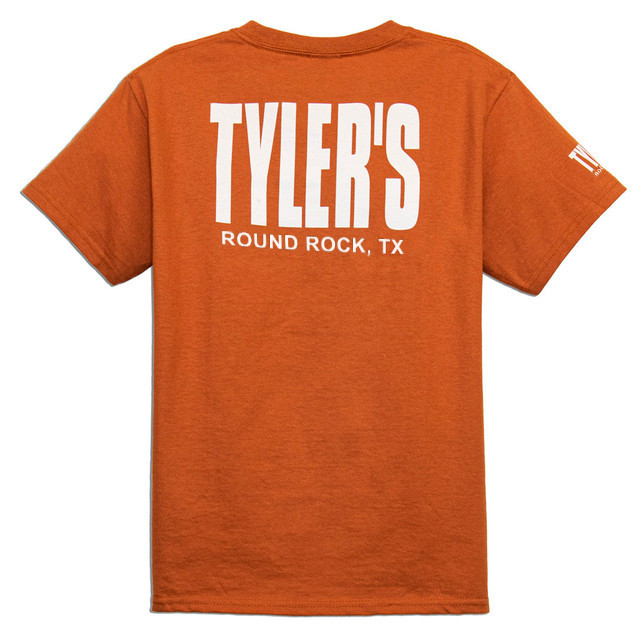 Kids' TYLER'S Texas Orange/White Tee