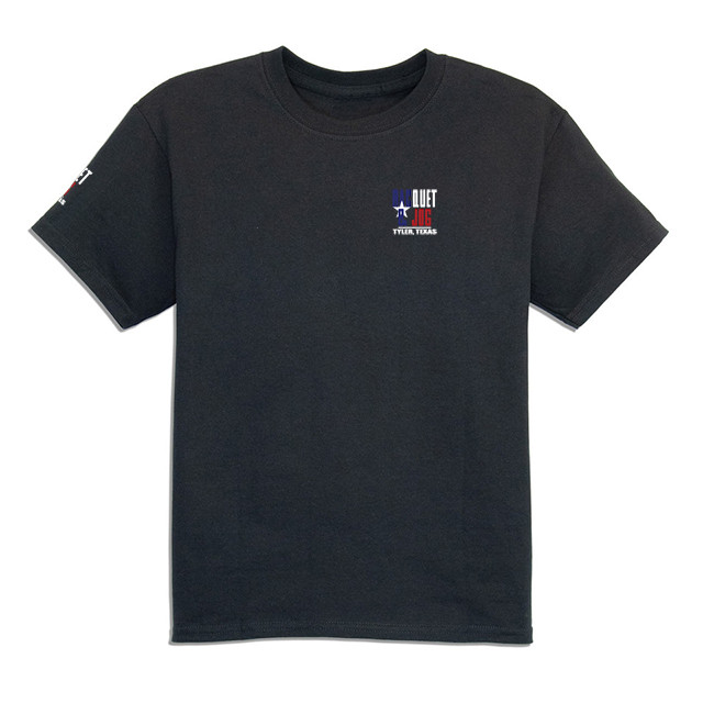 TYLER'S Kids' Black/Texas Flag Tee