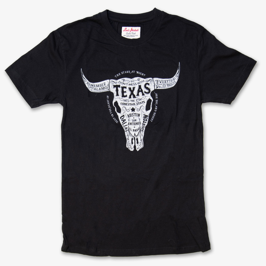 Texas Longhorns Skull Short Sleeve Tee