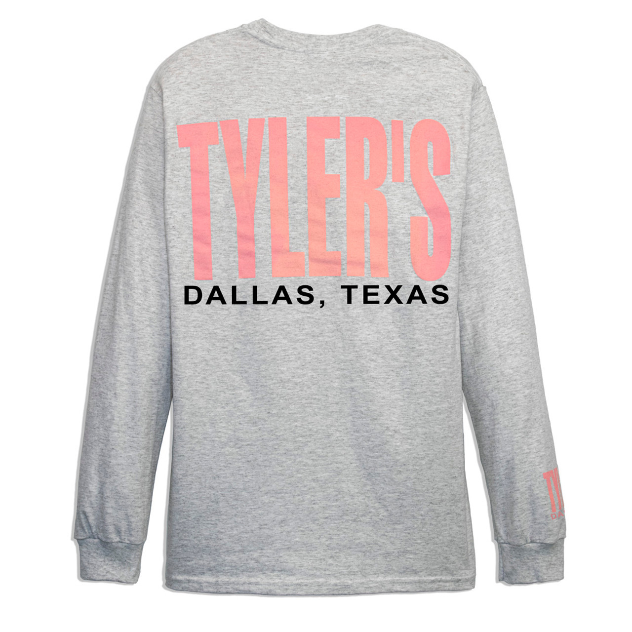 TYLER'S Ash/Baby Pink Long Sleeve Block Tee