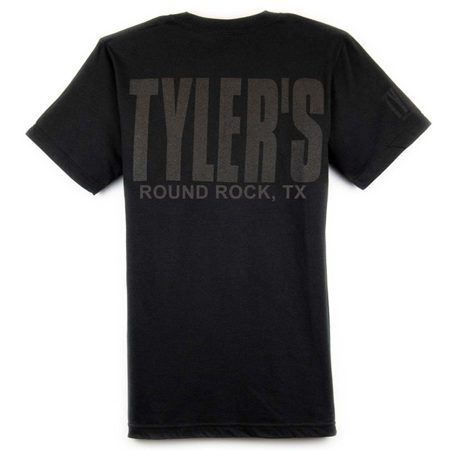 TYLER'S Black/Black Block Tee 4 TYLER'S Black/Black Block Tee