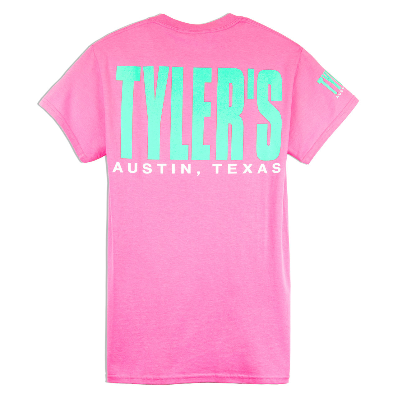 TYLER'S Azalea/Bright Mint Block Tee