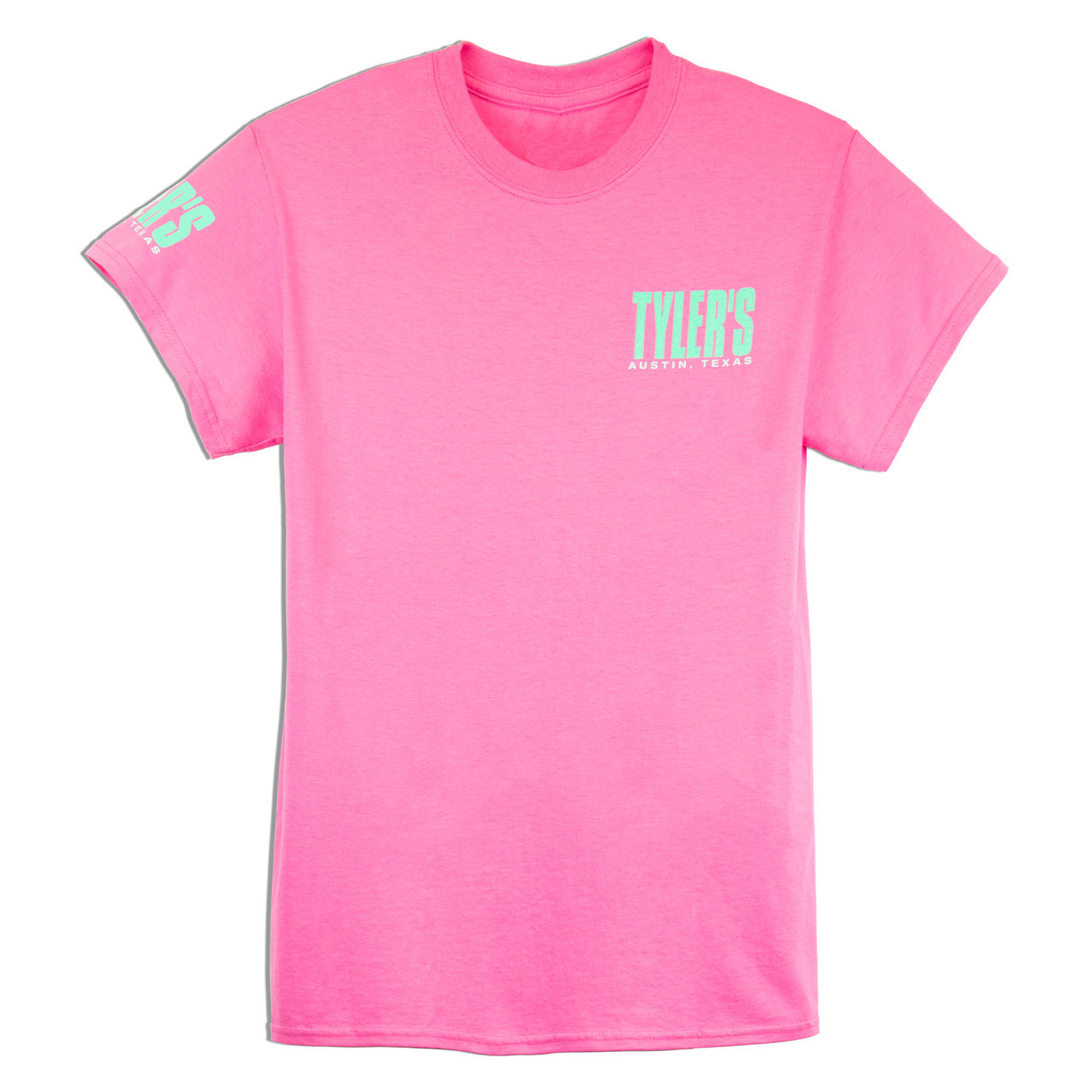 TYLER'S Azalea/Bright Mint Block Tee
