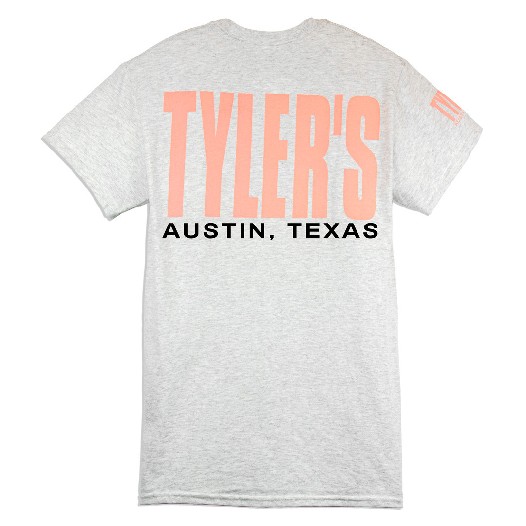 TYLER'S Ash/Baby Pink Block Tee