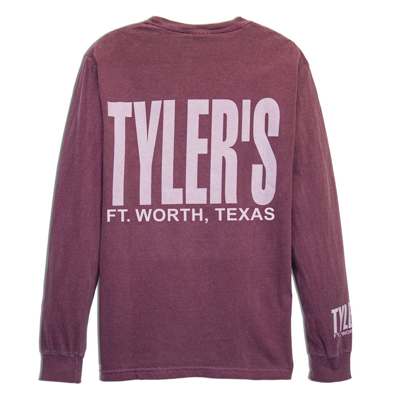 TYLER'S Berry Long Sleeve Comfort Color Pocket Tee 3 TYLER'S Berry Long Sleeve Comfort Color Pocket Tee