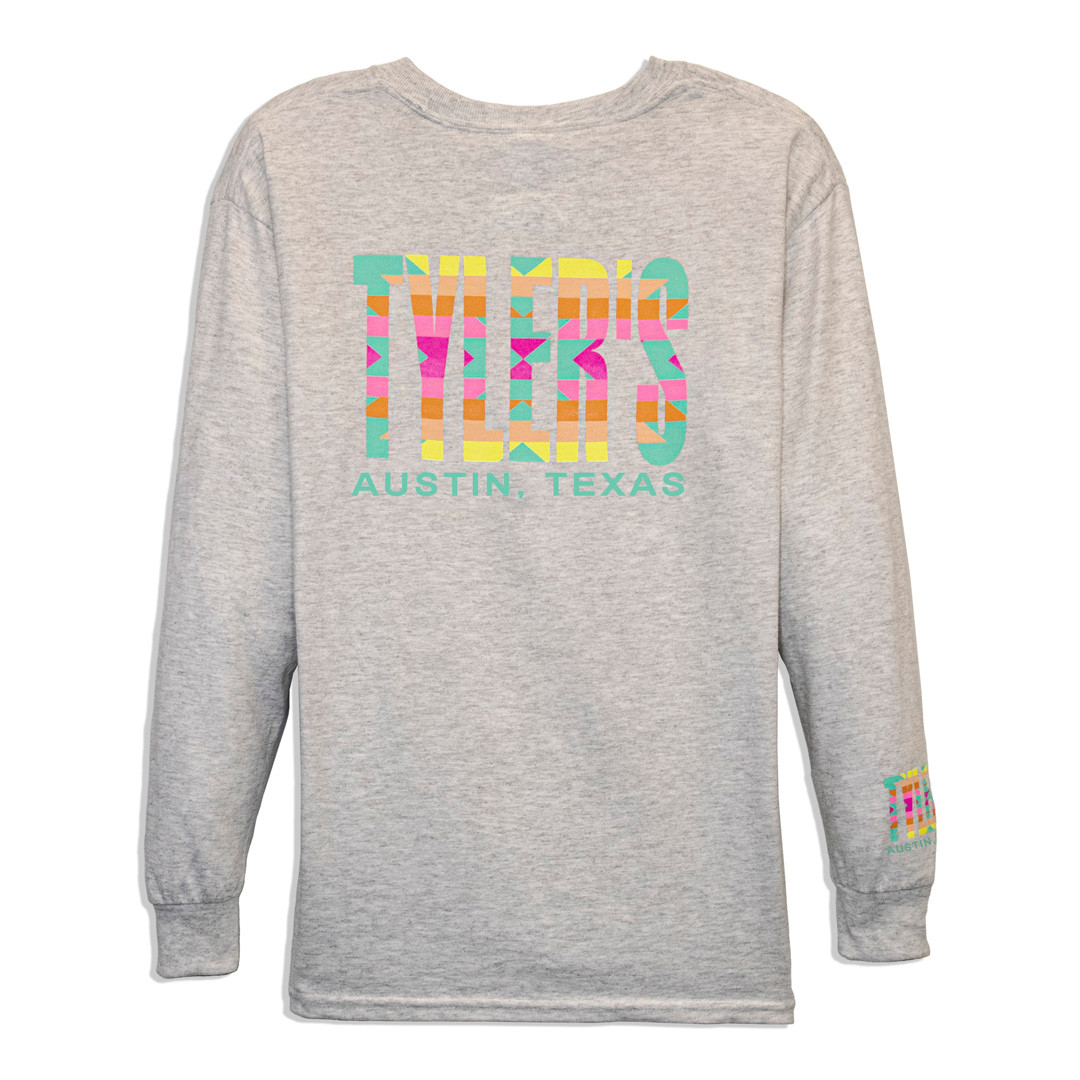 TYLER'S Kids' Pastel Aztec Long Sleeve Tee