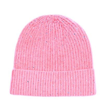 Rhinestone Gradient Studded Knit Beanie 5 Rhinestone Gradient Studded Knit Beanie