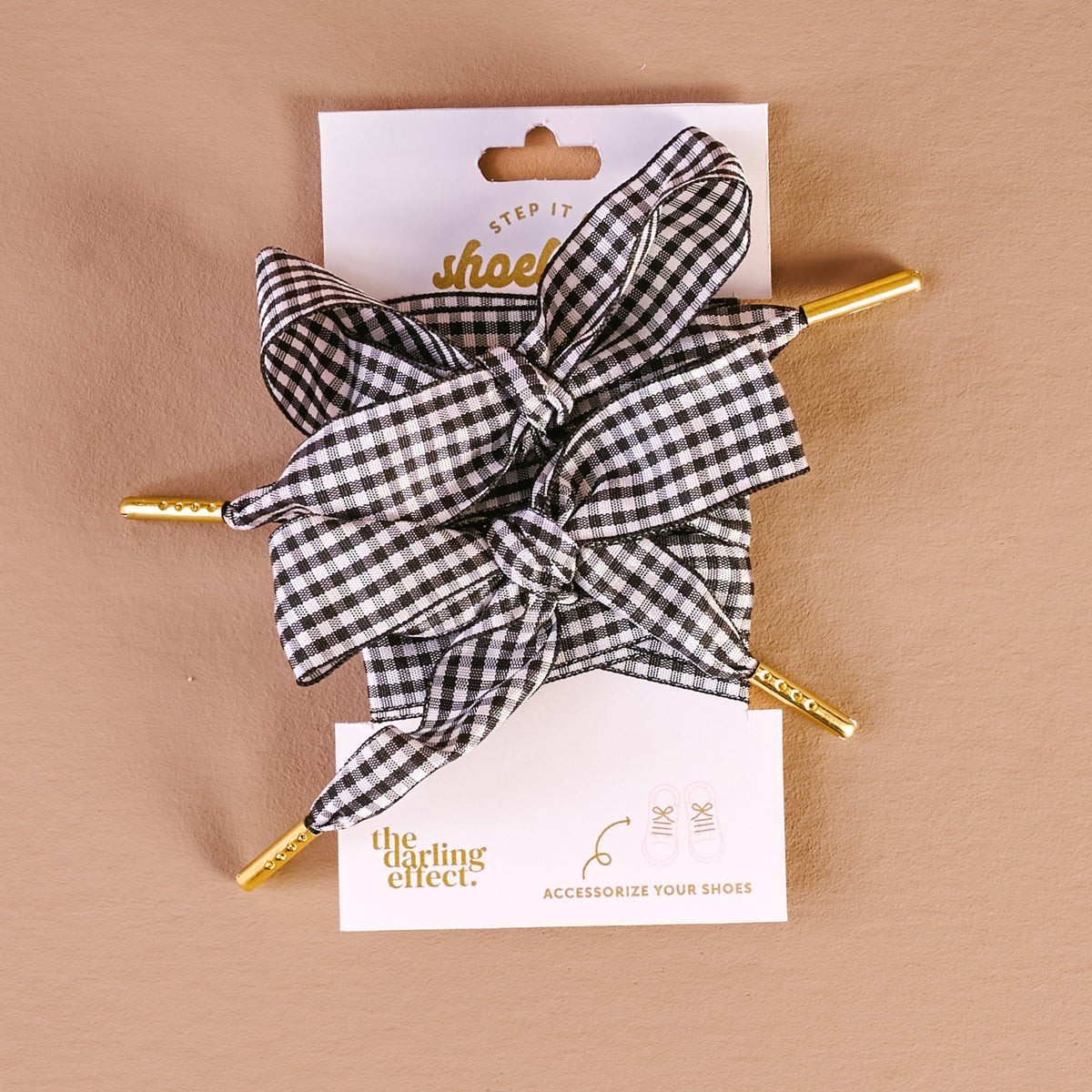 The Darling Effect Gingham Step It Up Shoelaces
