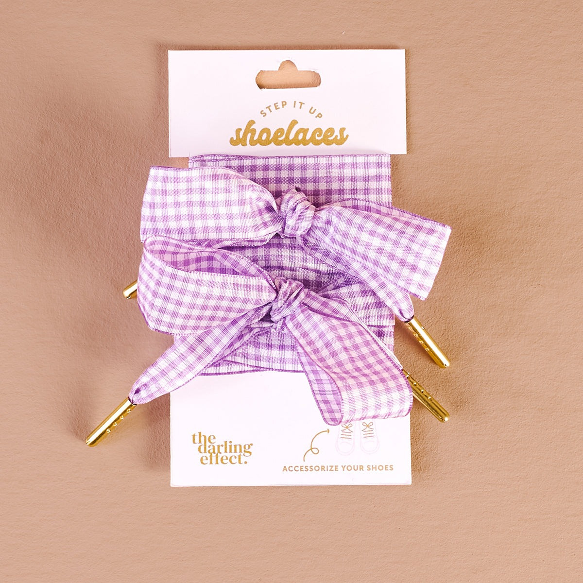The Darling Effect Gingham Step It Up Shoelaces