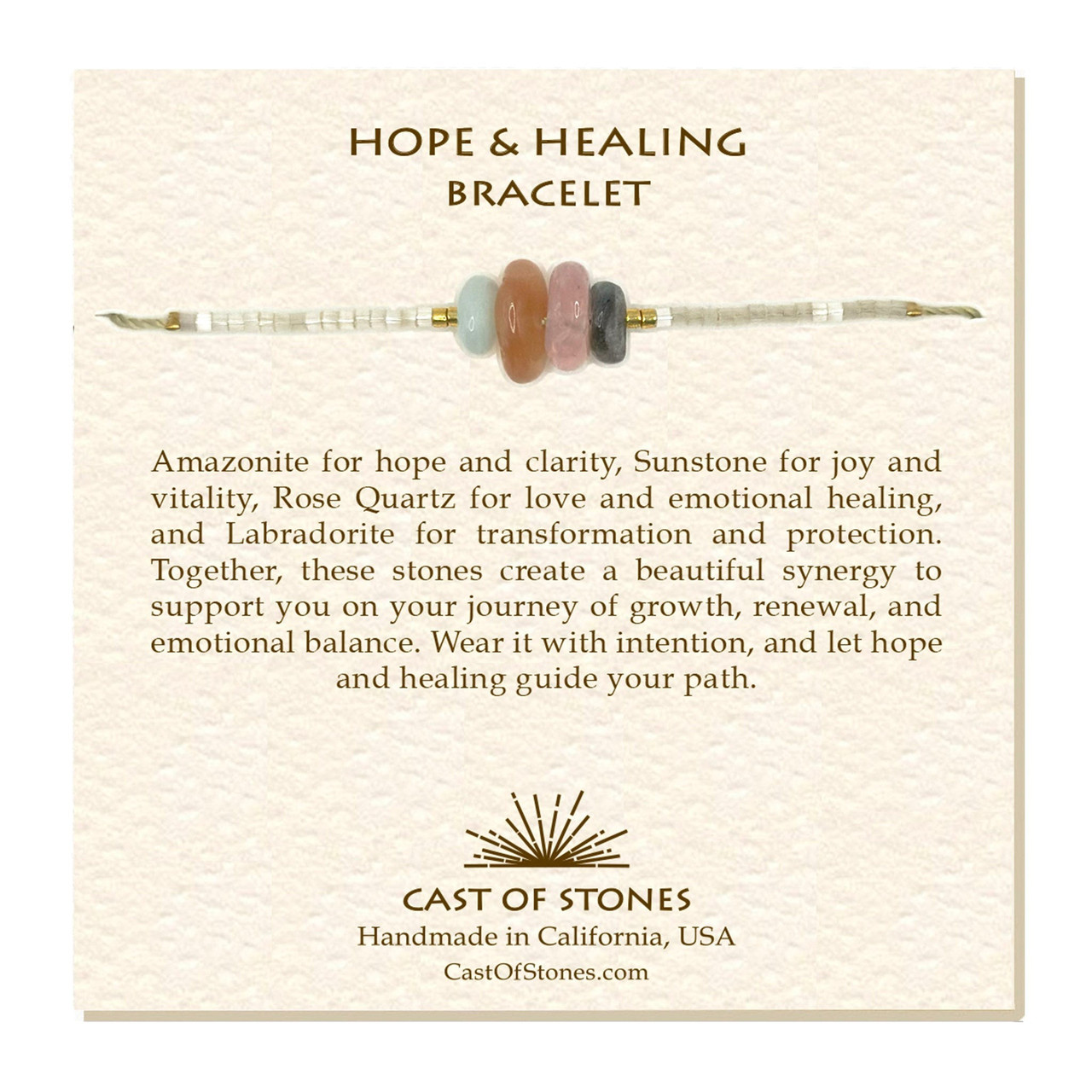 Cast Of Stones Hope & Healing Gemstone Bracelet