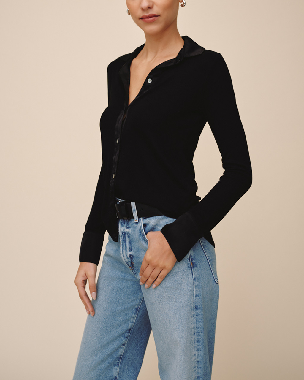 Bella Dahl Women's Mixed Button Down Top