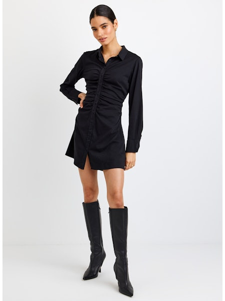 Bella Dahl Women's Shirred Long Sleeve Dress