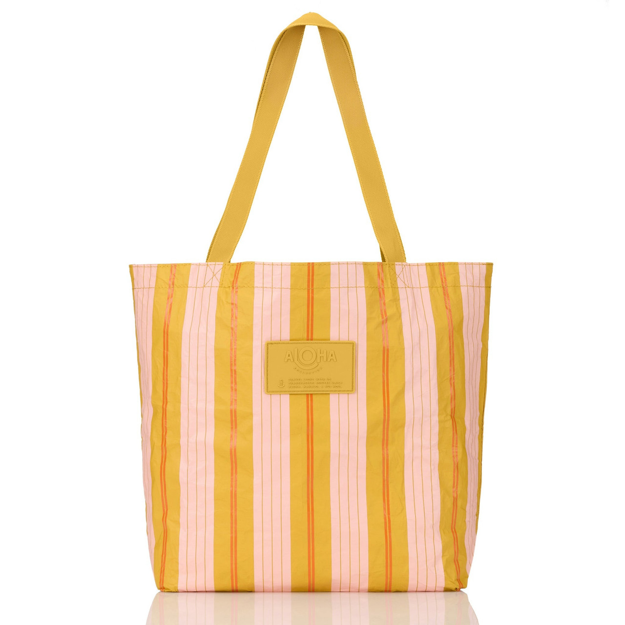 Aloha Collection Market Stripe Reversible Tote Bag
