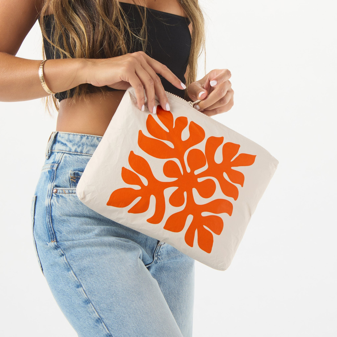 Aloha Collection Applique Mid Pouch