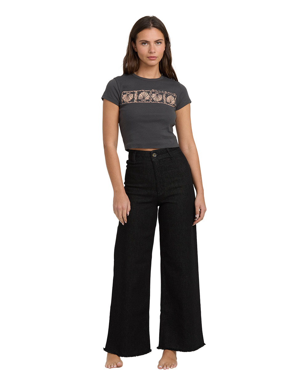 Billabong Women's Free Fall Black Denim Jeans