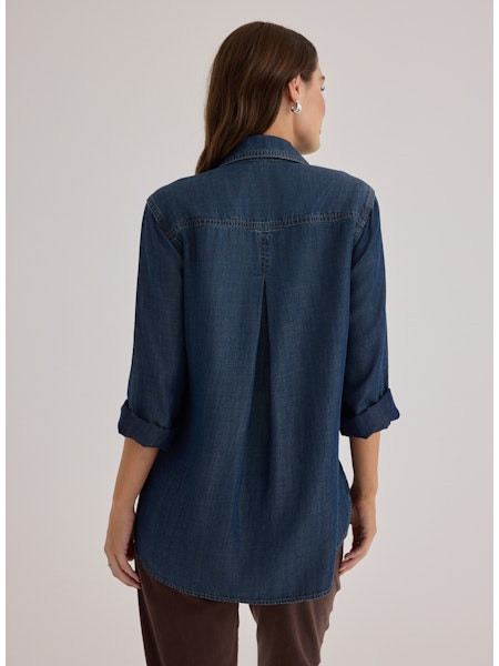 Bella Dahl Women's Shirttail Long Sleeve Button Down