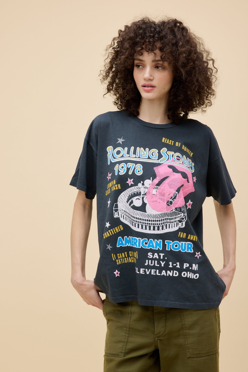 Daydreamer Women's Rolling Stones 1978 American Tour Merch Tee