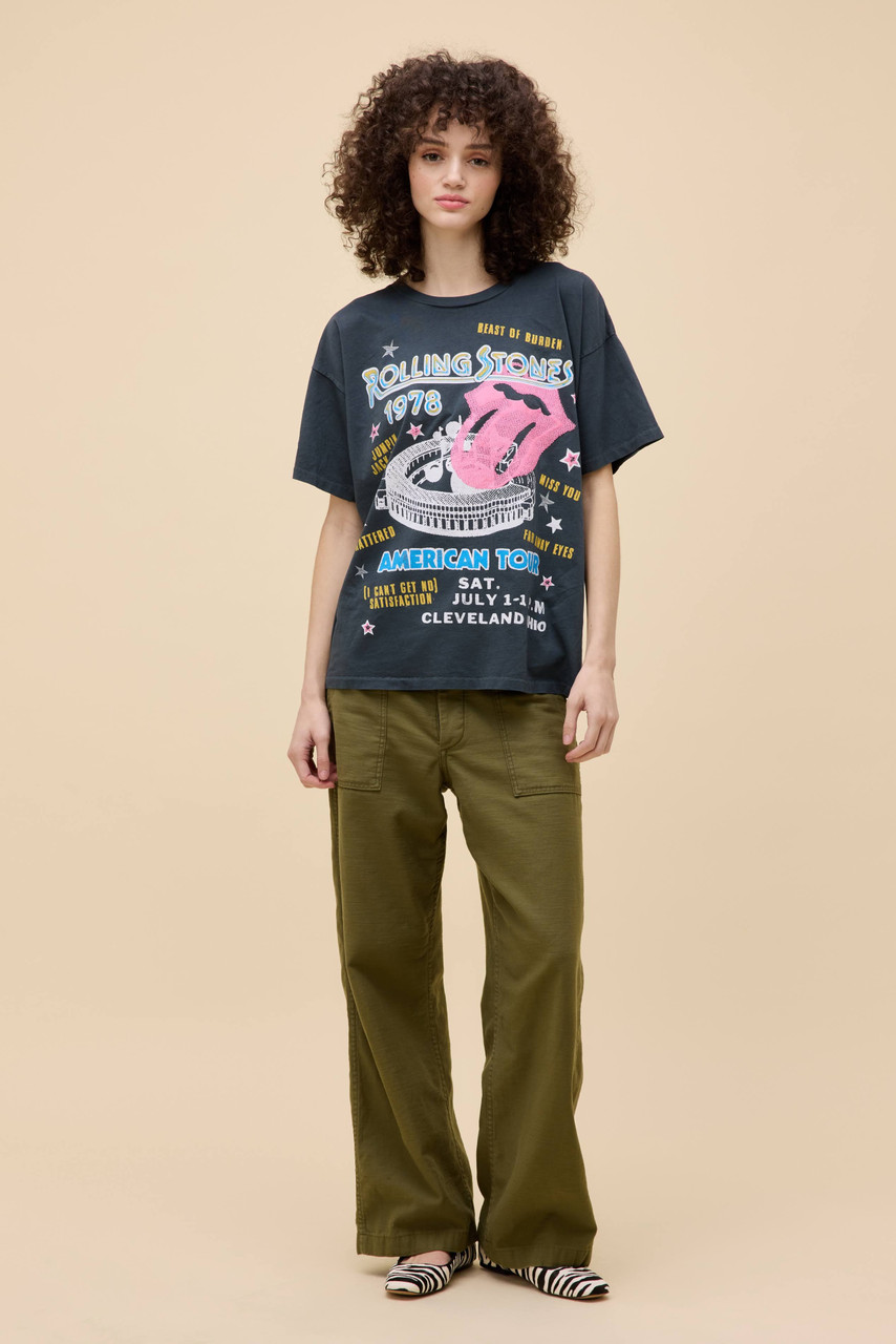 Daydreamer Women's Rolling Stones 1978 American Tour Merch Tee