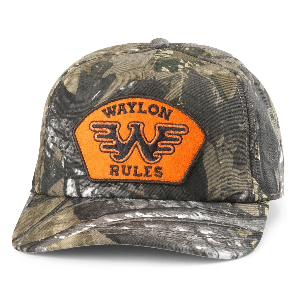 American Needle Waylon Jennings Camo Roscoe Hat