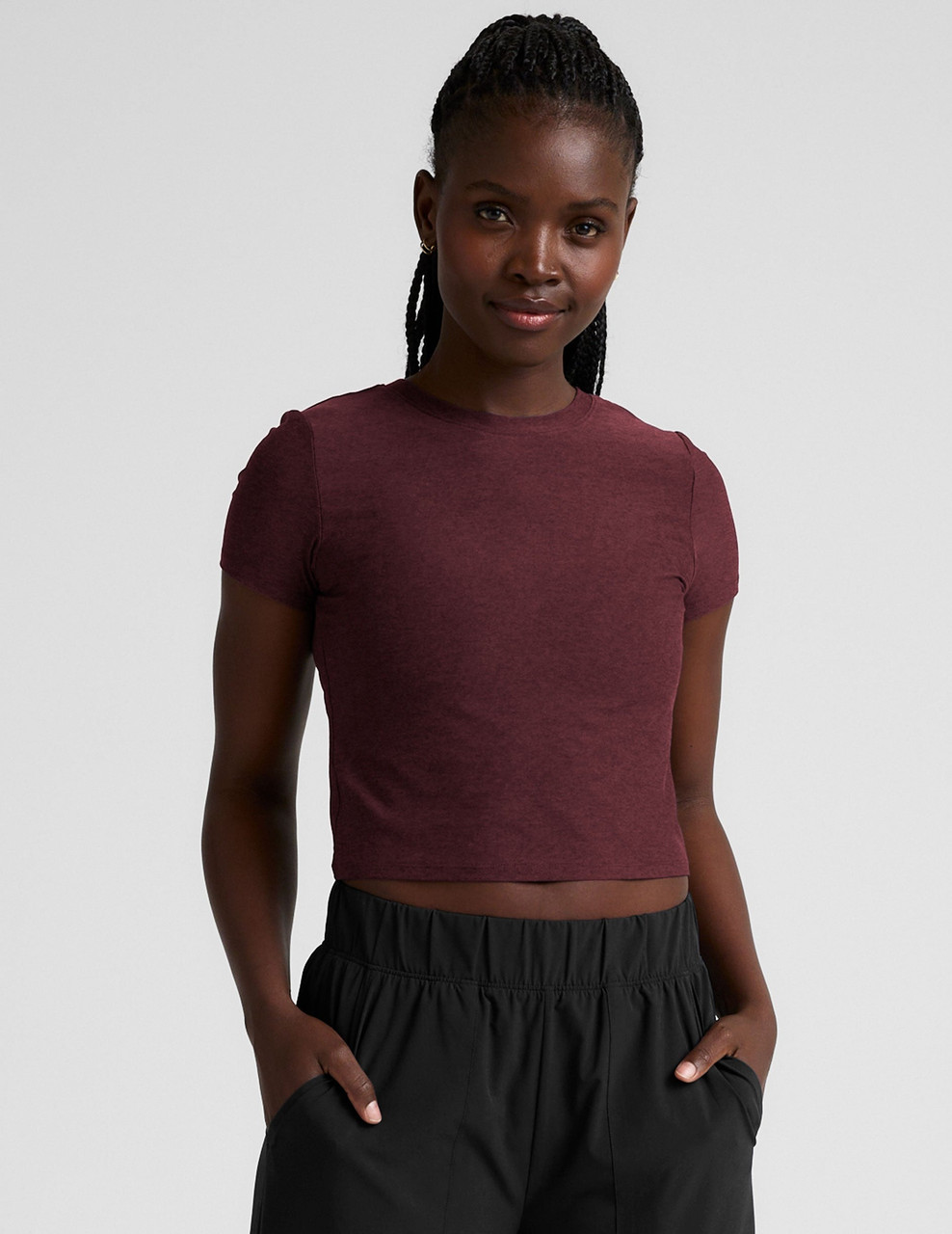 Beyond Yoga Women's Featherweight Cropped Tee