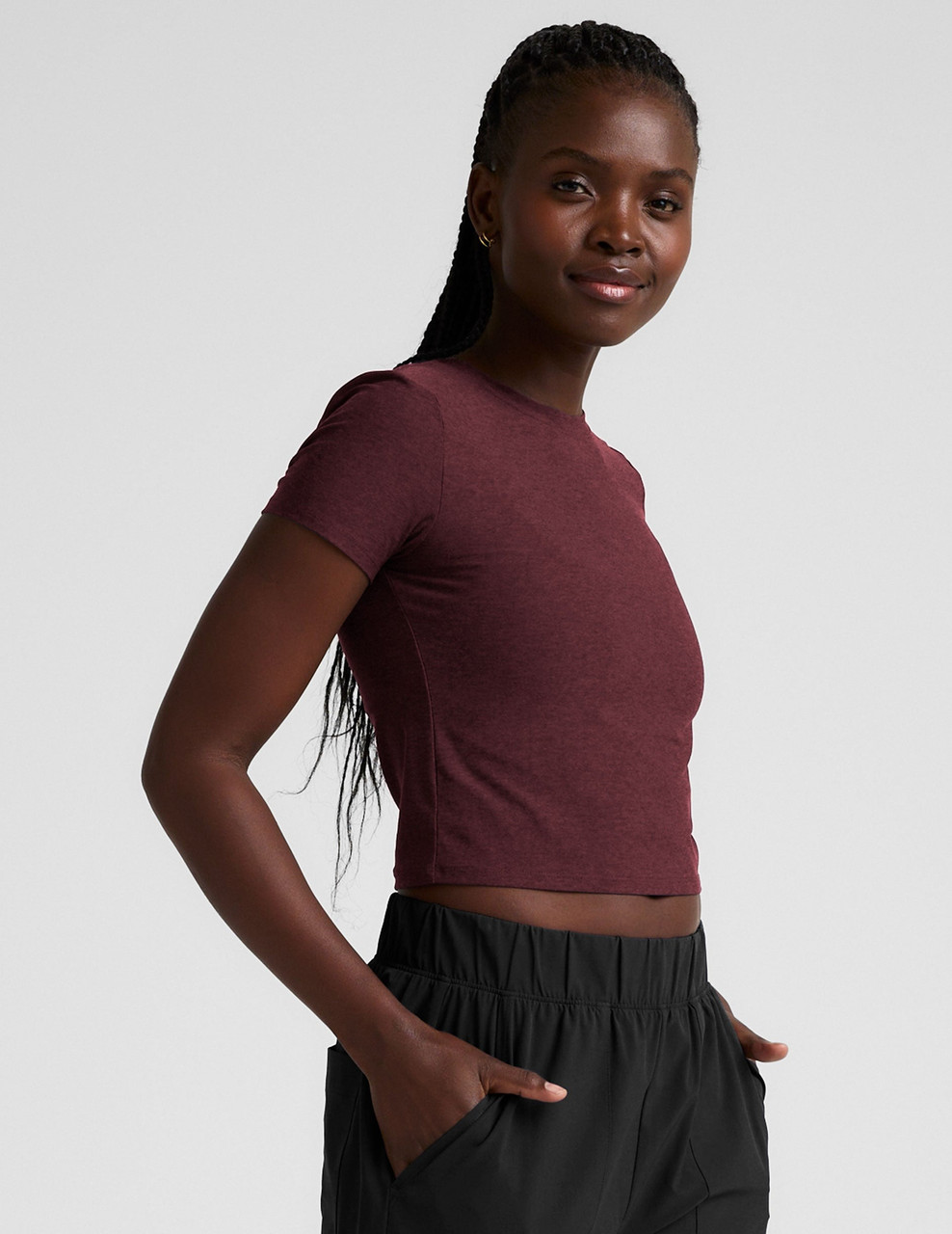 Beyond Yoga Women's Featherweight Cropped Tee