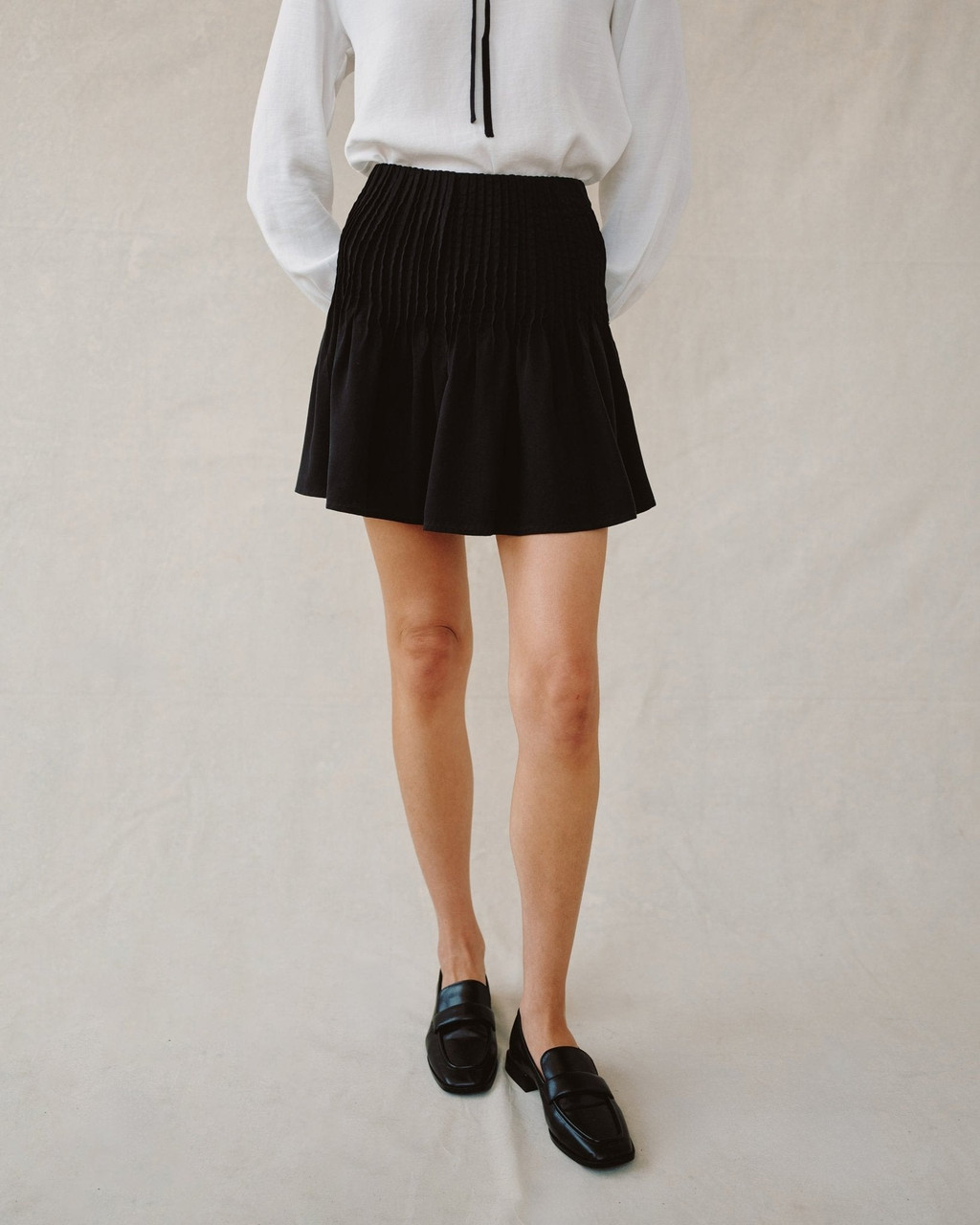 Bella Dahl Women's Pintuck Mini Skirt