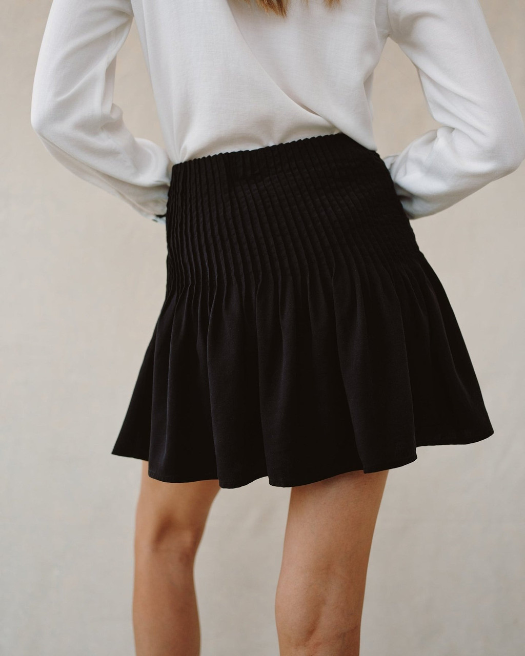 Bella Dahl Women's Pintuck Mini Skirt